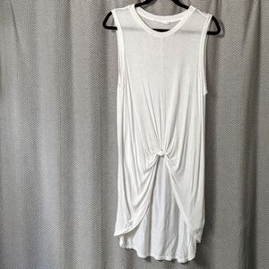 White Lush Size M Knit Tank Top
